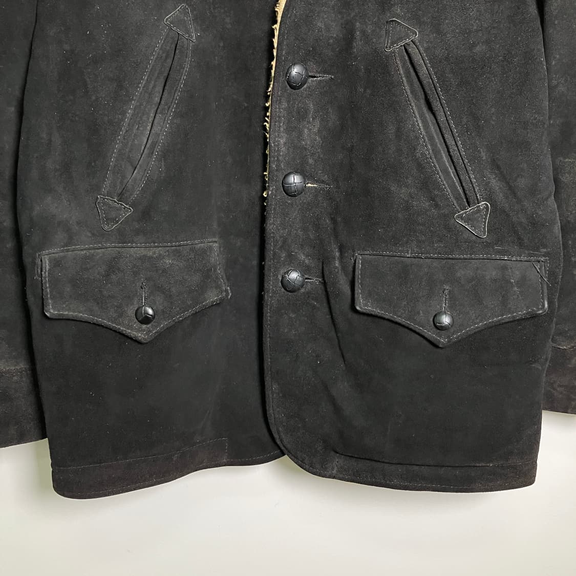 80's Schott 쇼트 웨스턴 렌처 스웨이드 자켓 38 상품이미지5