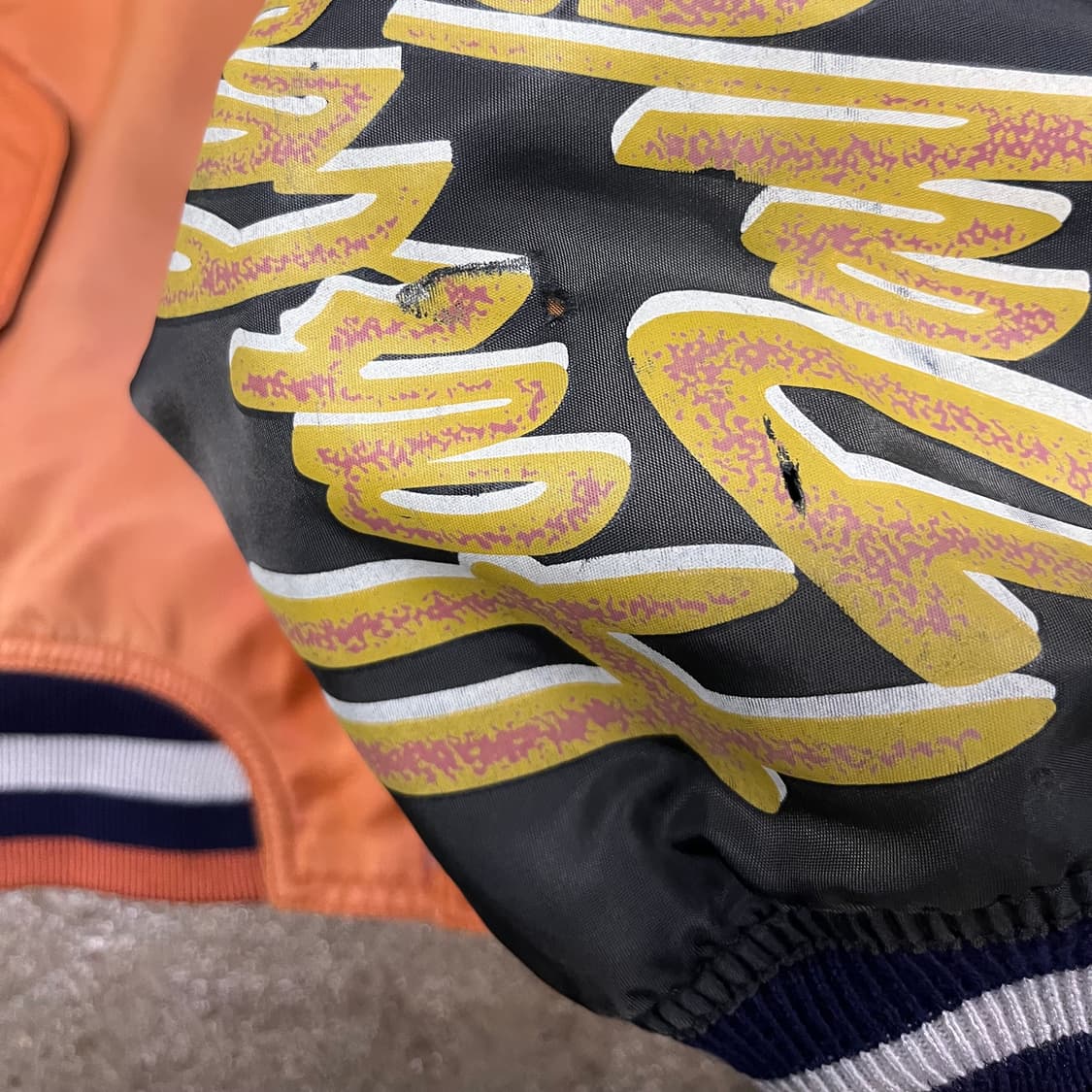 90s 할리데이비슨 플레임 봄버 자켓 (105-110) 상품이미지3