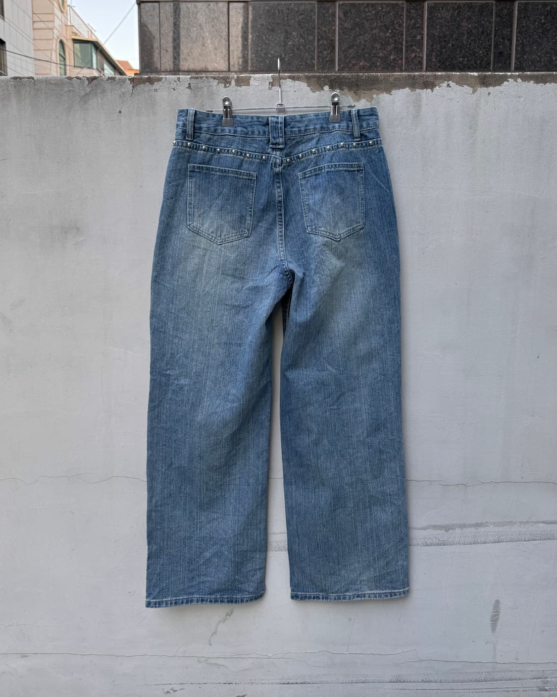 스터드 와이드 데님 팬츠 상품이미지3