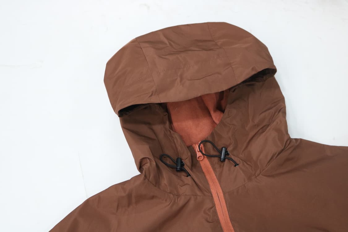 Aller Bien 스포츠 빈티지 브라운 기모 안감 후드 윈드브레이커 상품이미지6