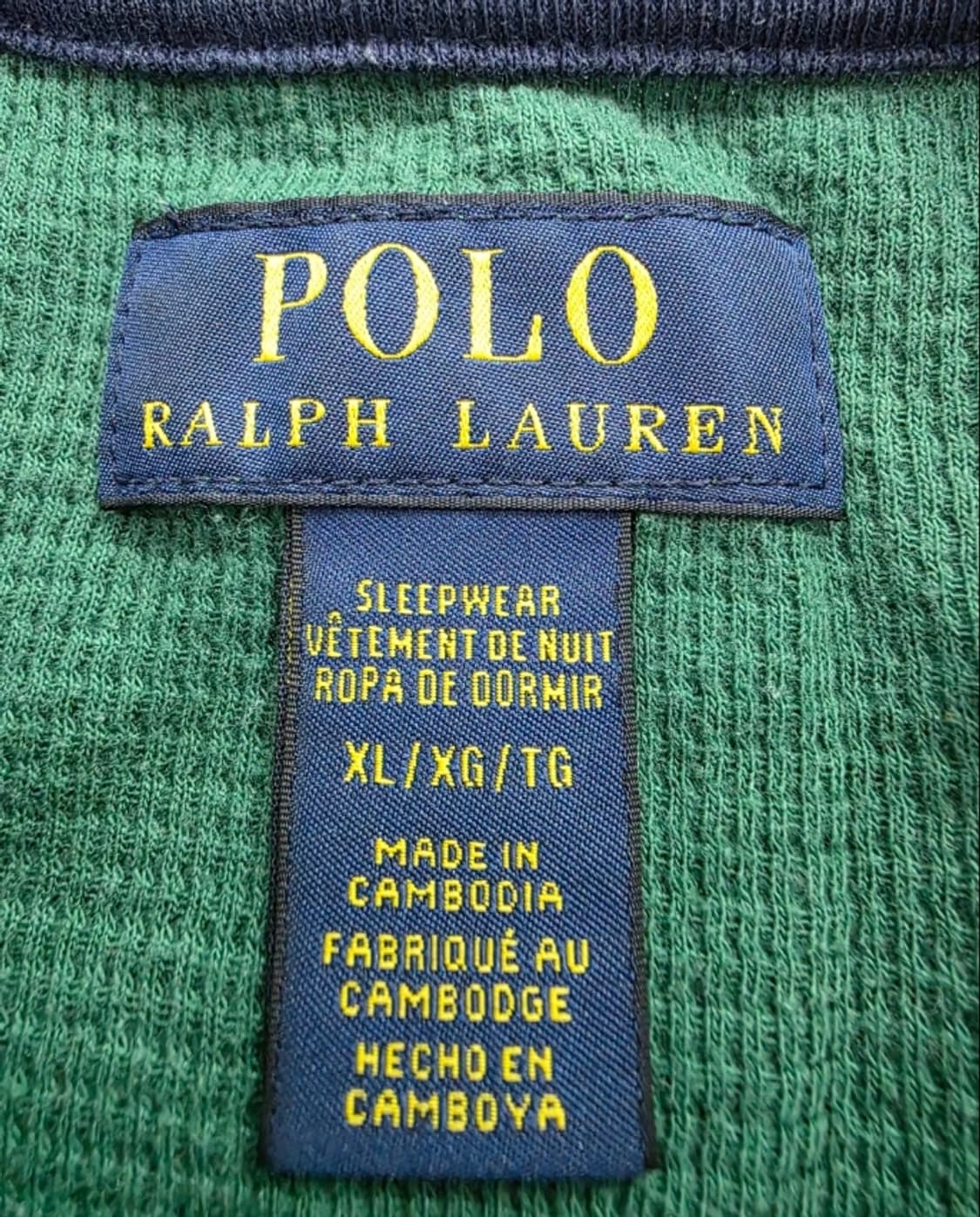 폴로 랄프로렌 남성 와플 긴팔티 XL 상품이미지6