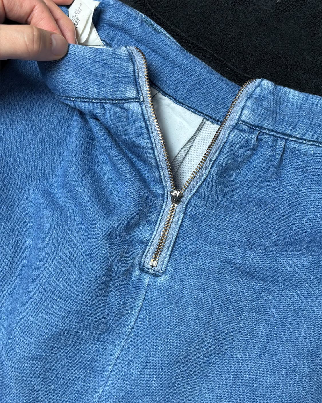 일본빈티지 핀턱 데님 스커트 상품이미지4