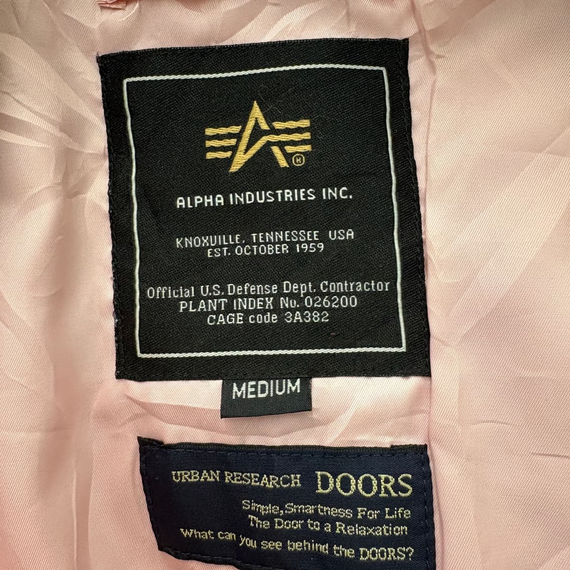 알파인더스트리 MA-1 봄버 자켓 카키 여/XS 상품이미지5