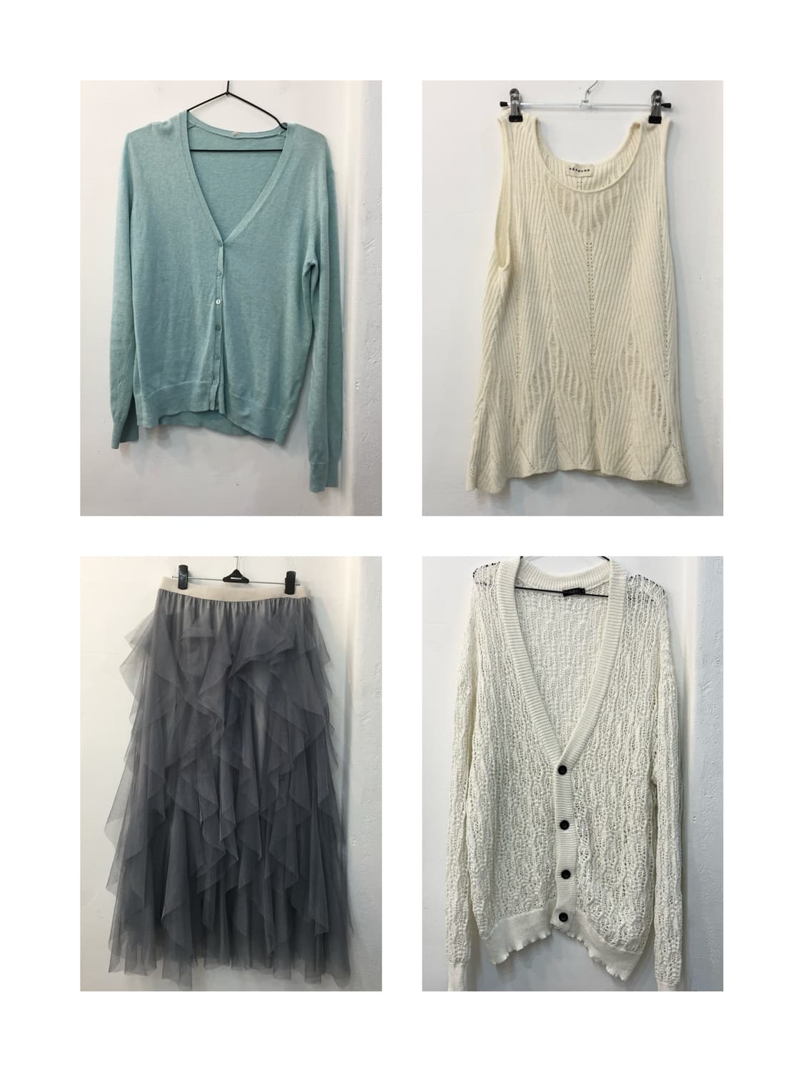 빈티지 민트 가디건 코디세트 상품이미지7