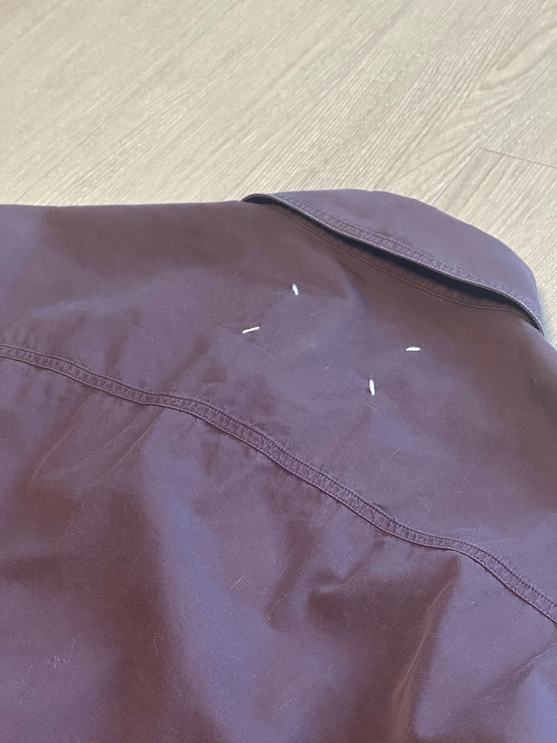 (50) 메종 마르지엘라 셔츠 버건디 상품이미지5