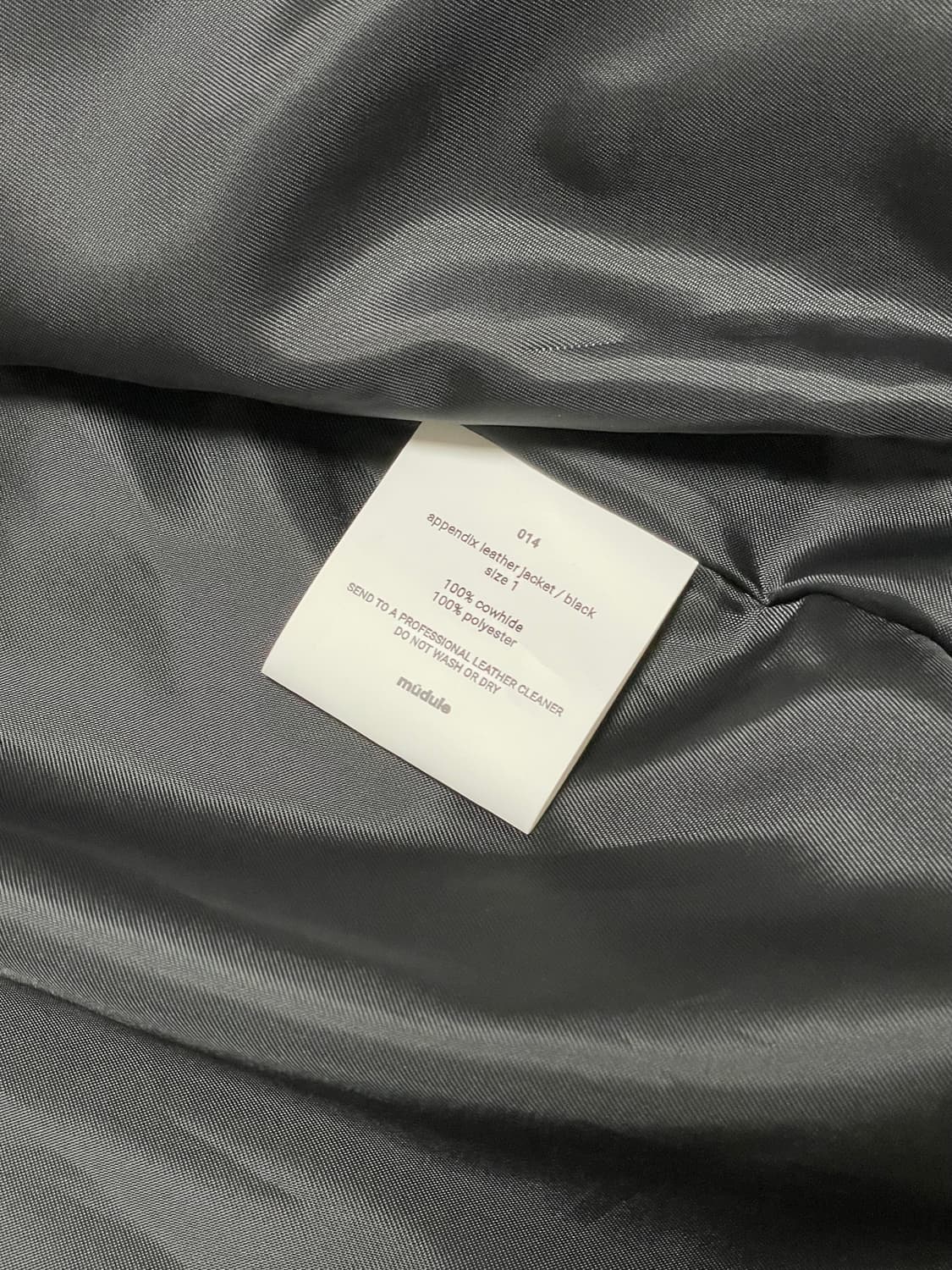 머듈 레더 자켓 블랙 1  상품이미지5