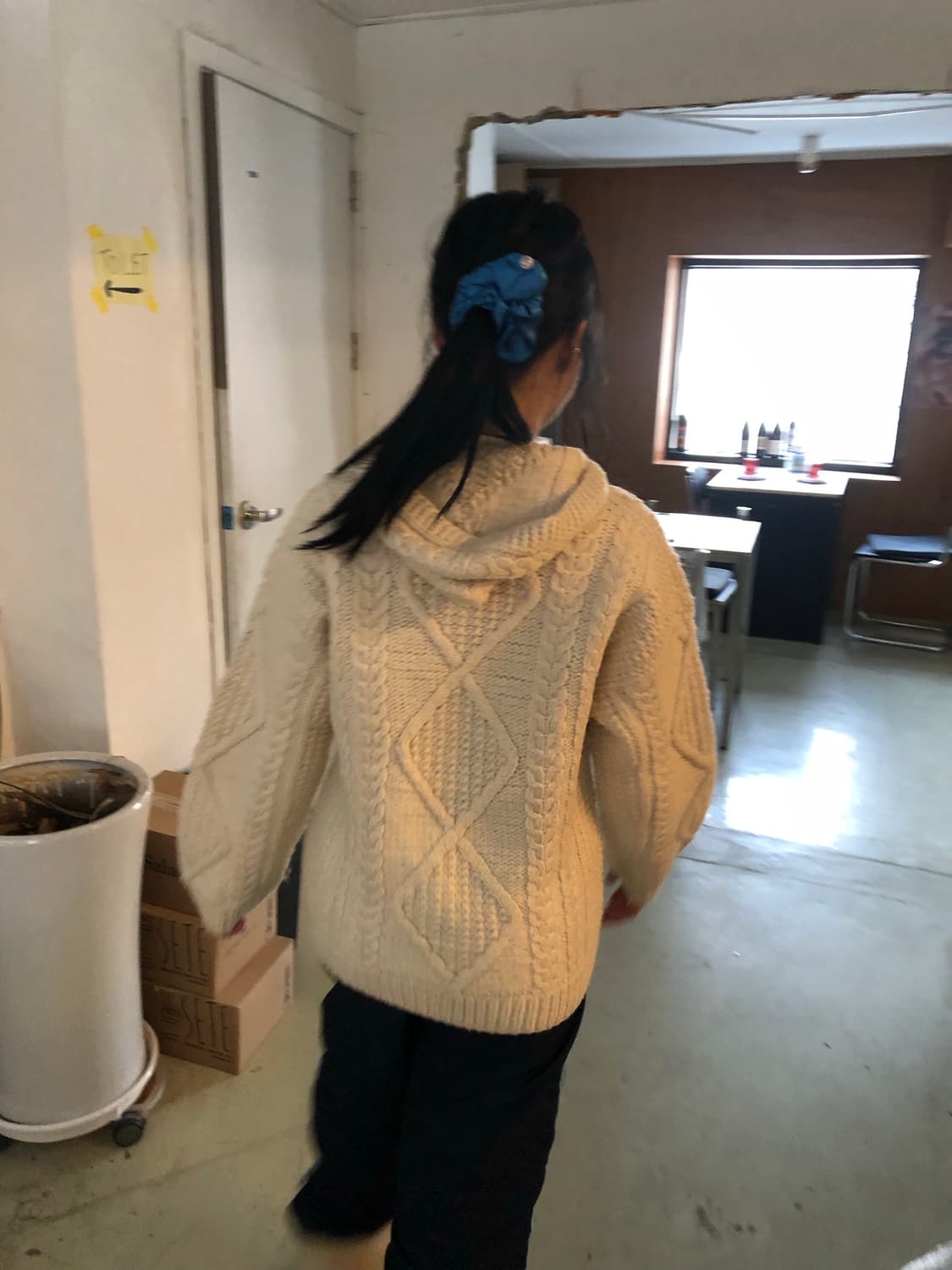 꽈배기니트집업 케이블니트집업 상품이미지1
