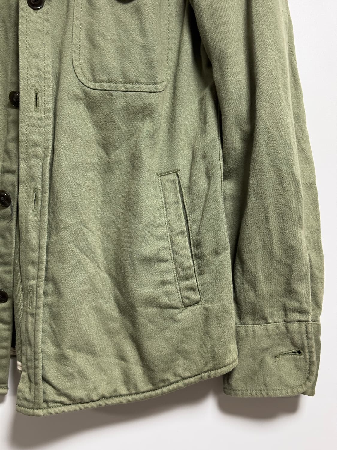 GREEN LABEL 밀리터리 셔츠 자켓 90-95 상품이미지4