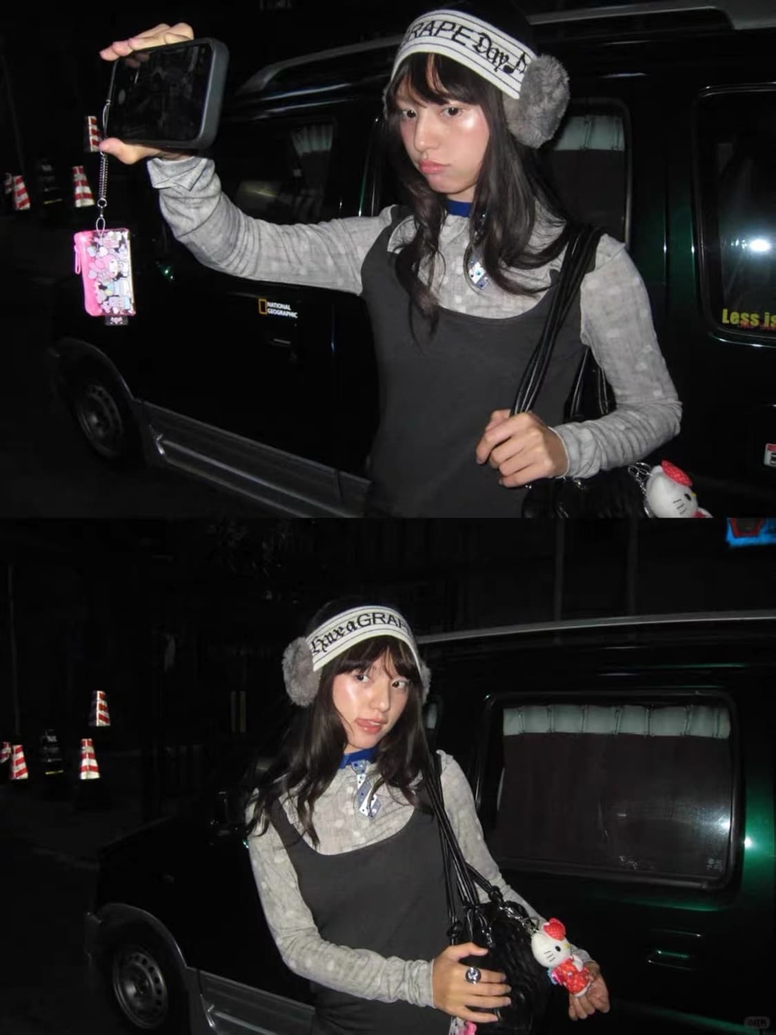 yawhat 도트 레이어드 디자인 탑 상품이미지1