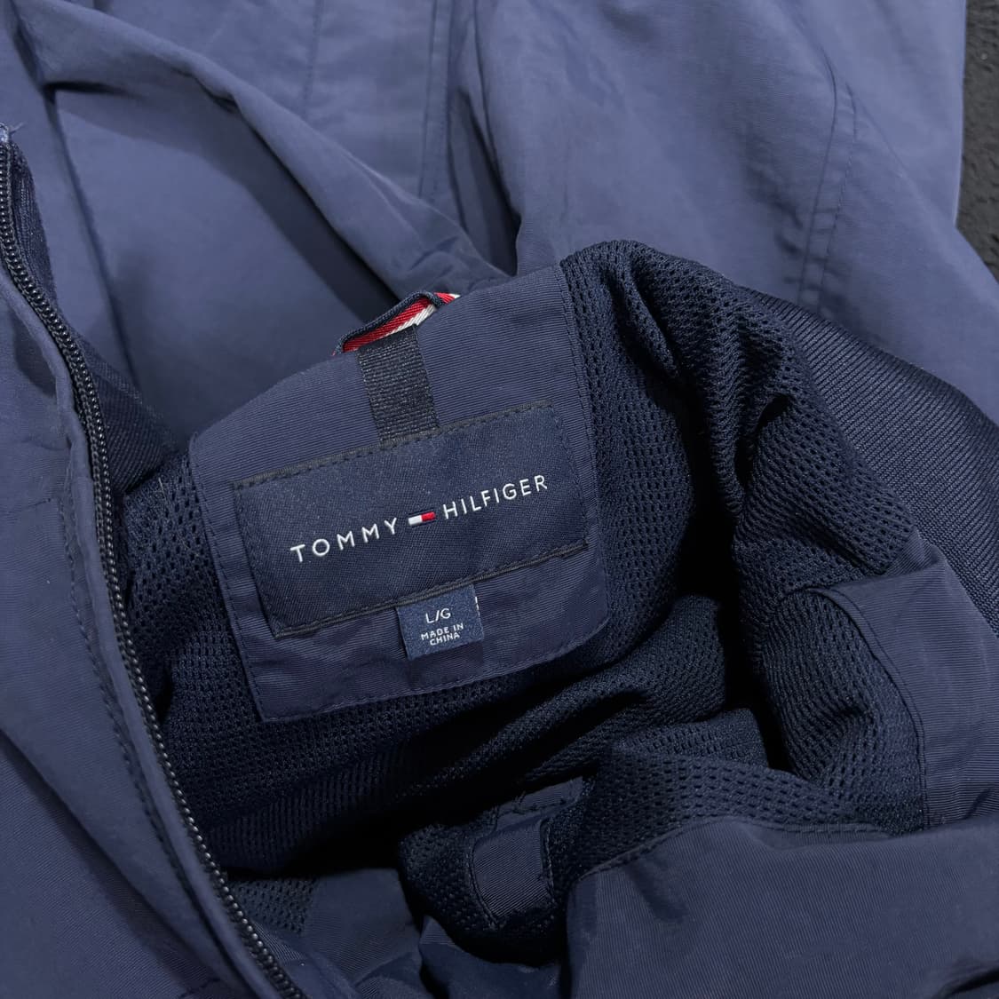L 타미힐피거 네이비 바람막이 블루종자켓 상품이미지5