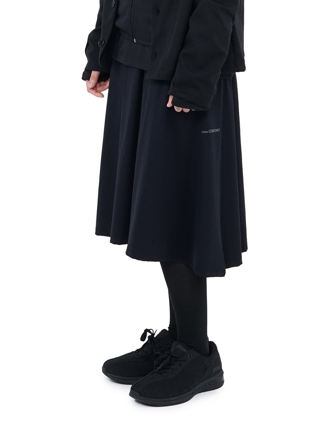 지초이 25-003 플레어드 미디 스커트 상품이미지1