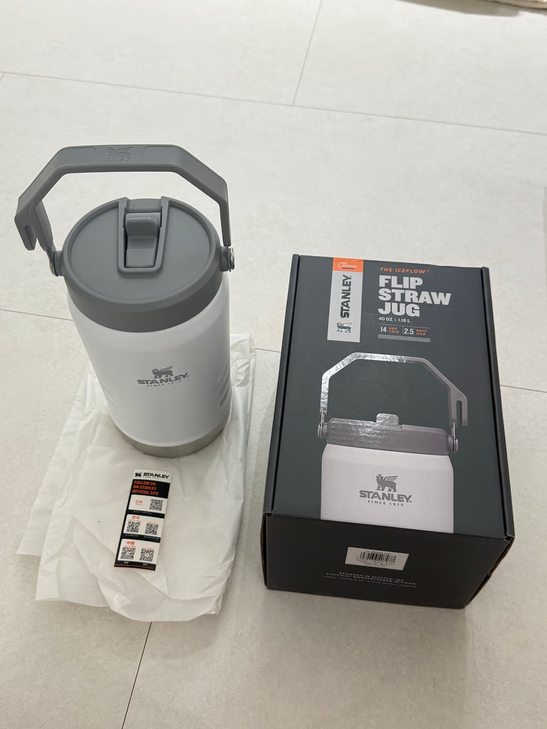 (새상품) 스탠리 아이스플로우 플립 스트로우 저그 40oz 1.18L 상품이미지1