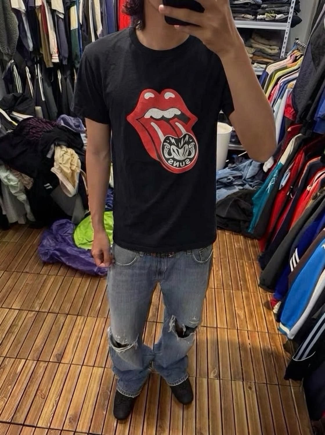 재팬 Andsuns 롤링스톤 반팔티 L 상품이미지1