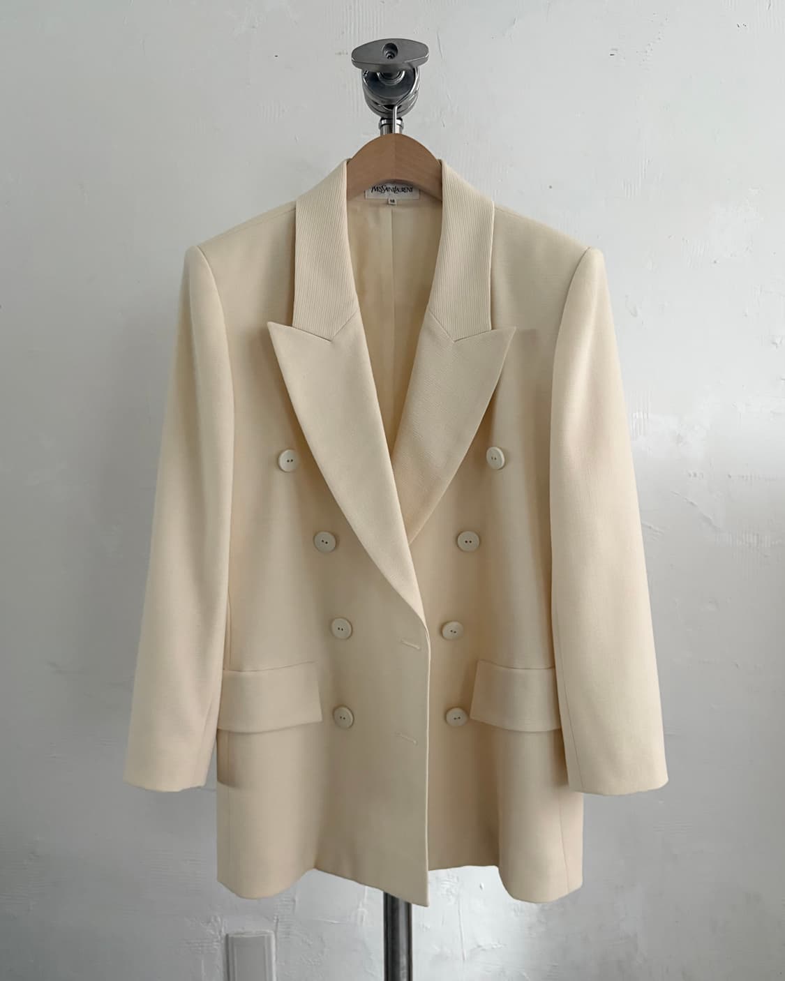 Yves Saint Laurent 입생로랑 90‘s 화이트 더블 브레스티 상품이미지6