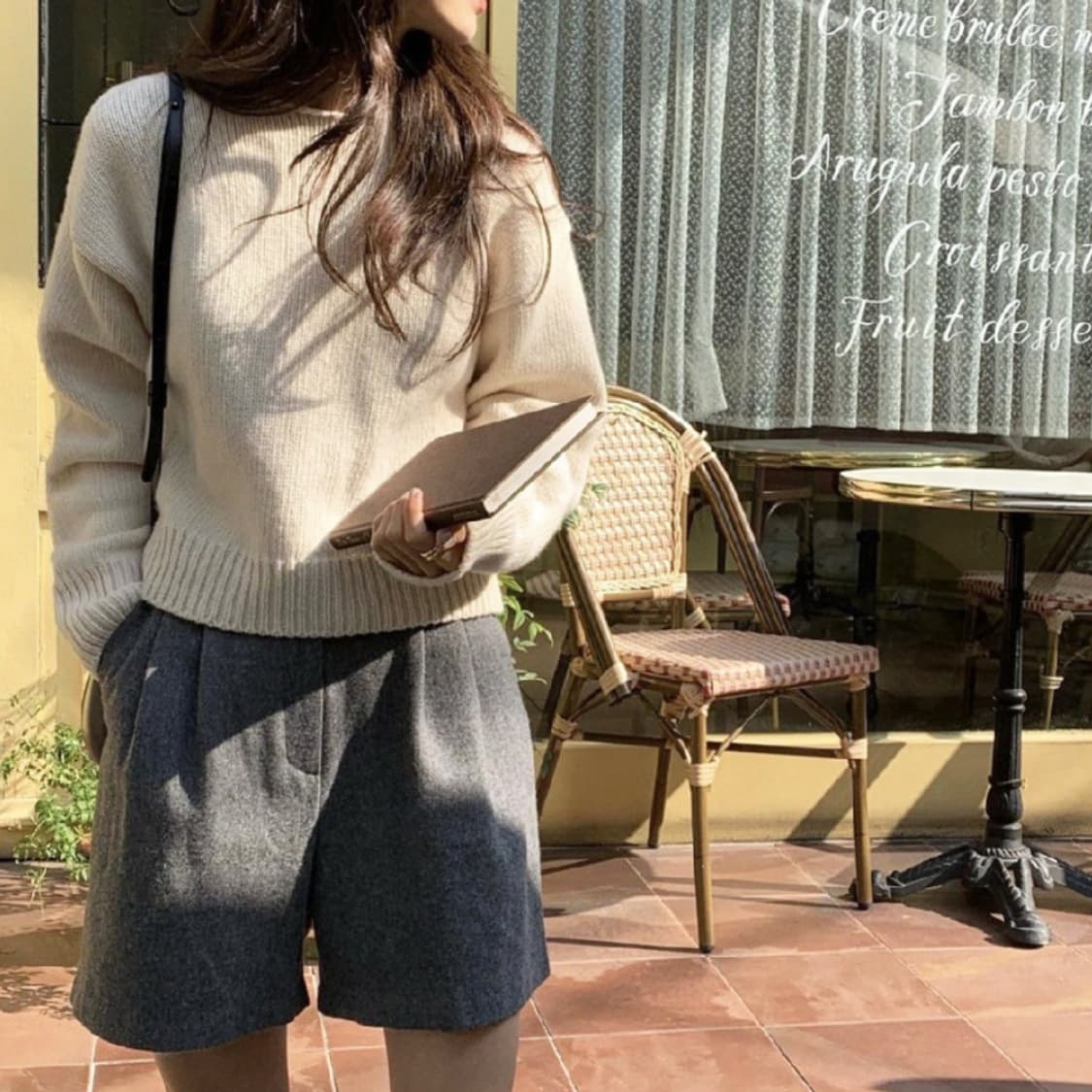 베르가못(VERGAMOT) 캐시울 보우트넥 니트 프리사이즈 상품이미지1