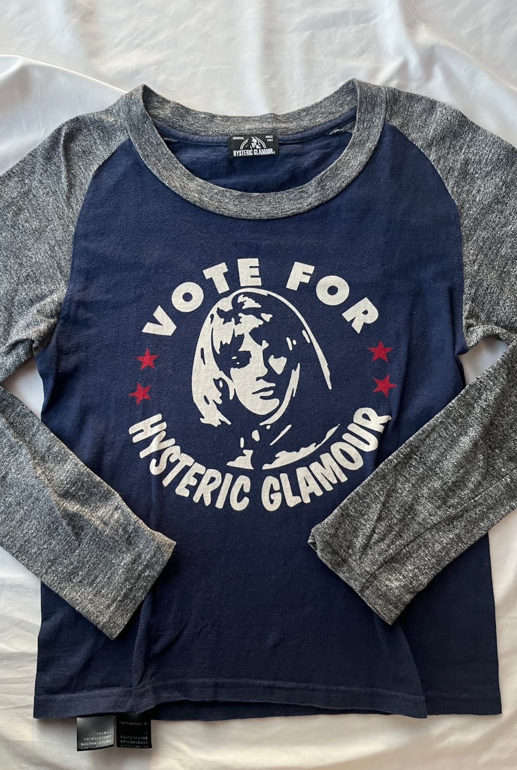 히스테릭 글래머 히스걸 투표 해 나그랑 롱 슬리브 긴팔 티셔츠 상품이미지2