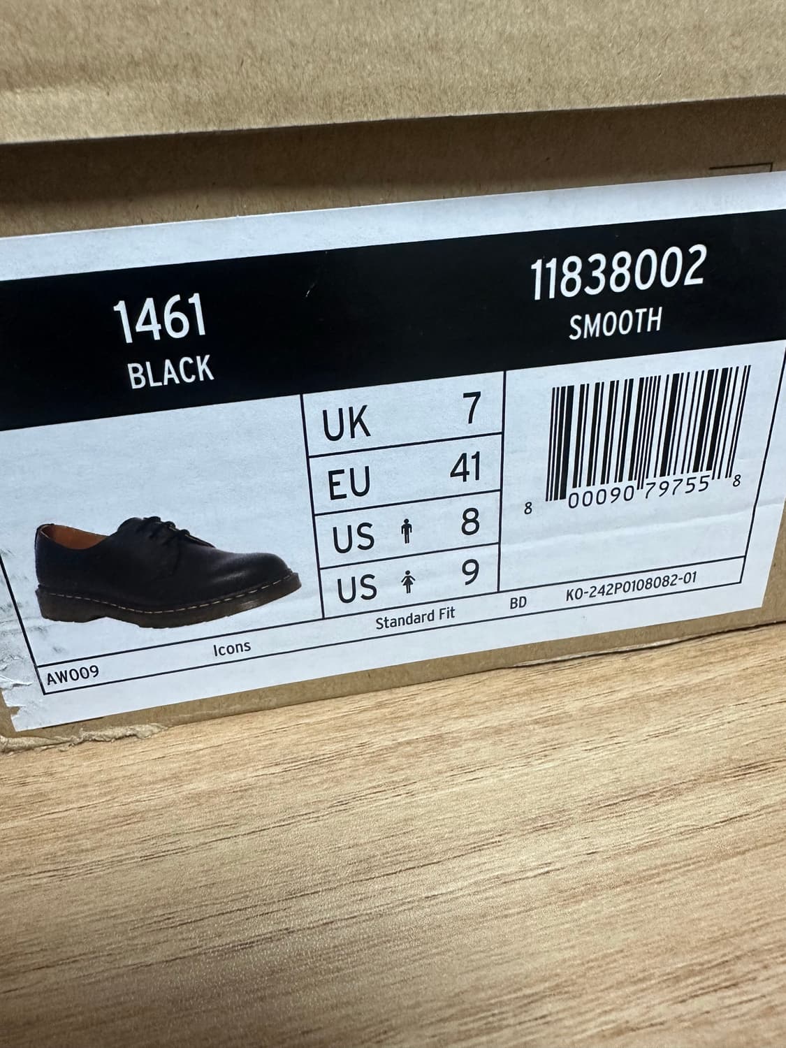 (260,uk7)닥터마틴 1461 스무스 상품이미지7