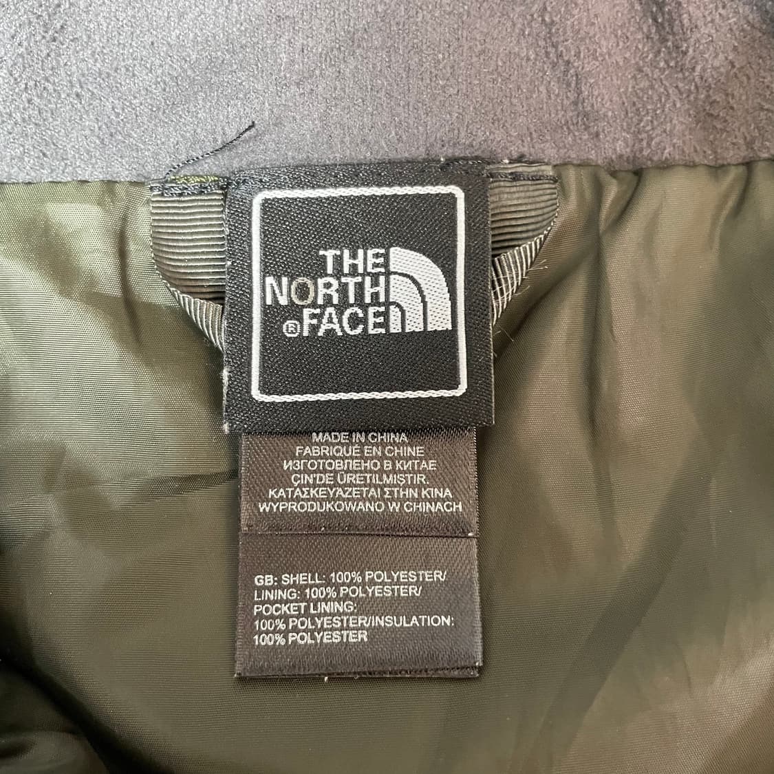 노스페이스 블랙 라벨 카키 경량 패딩 M 상품이미지4