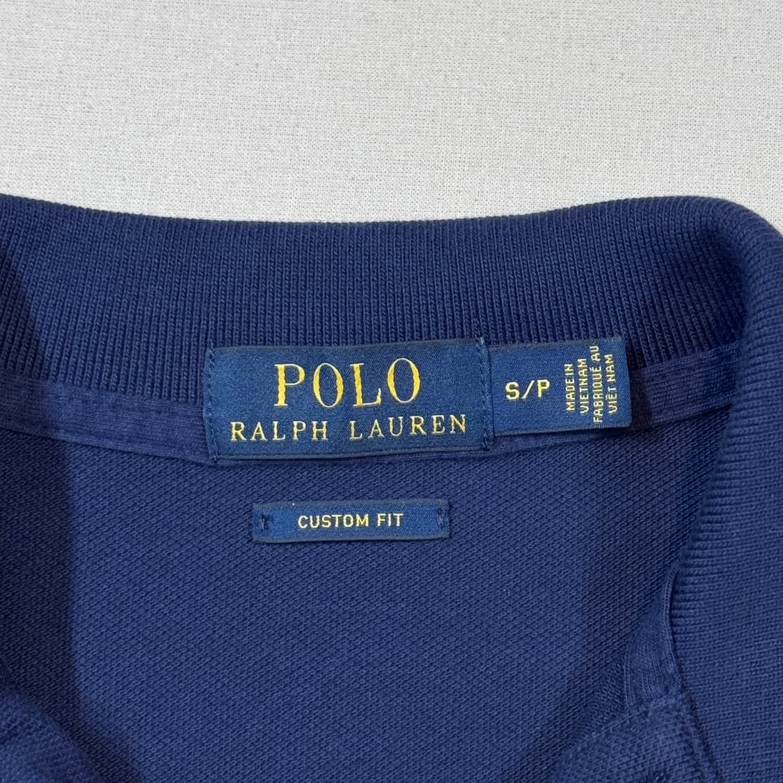 S) 폴로 랄프로렌 클래식 네이비 반팔 카라티 PK 커스텀핏 상품이미지6