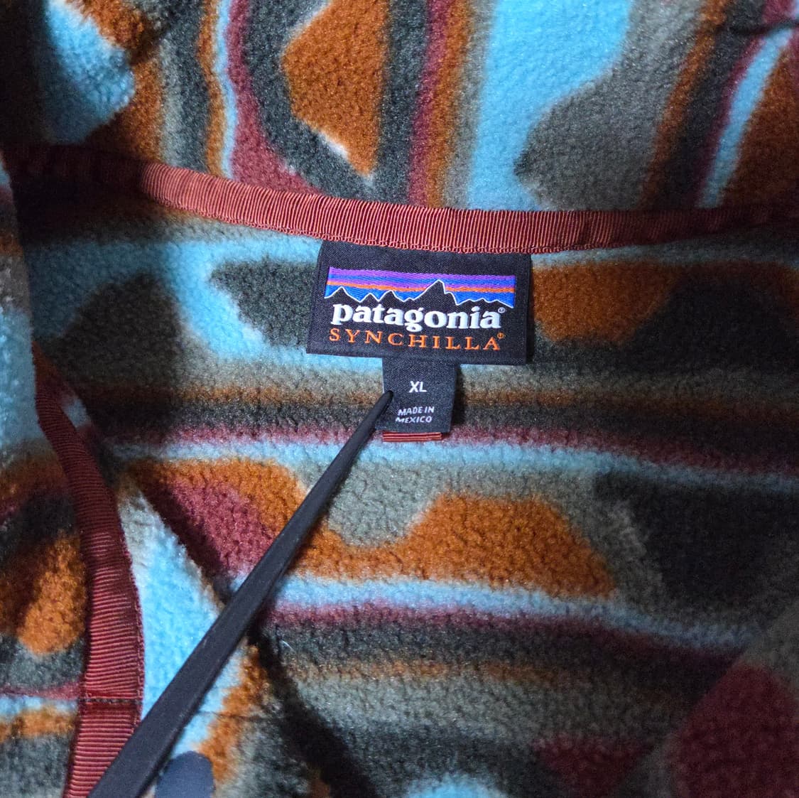 (XL)파타고니아 16s Mexico 물결무늬 패턴 신칠라 플리스 상품이미지4