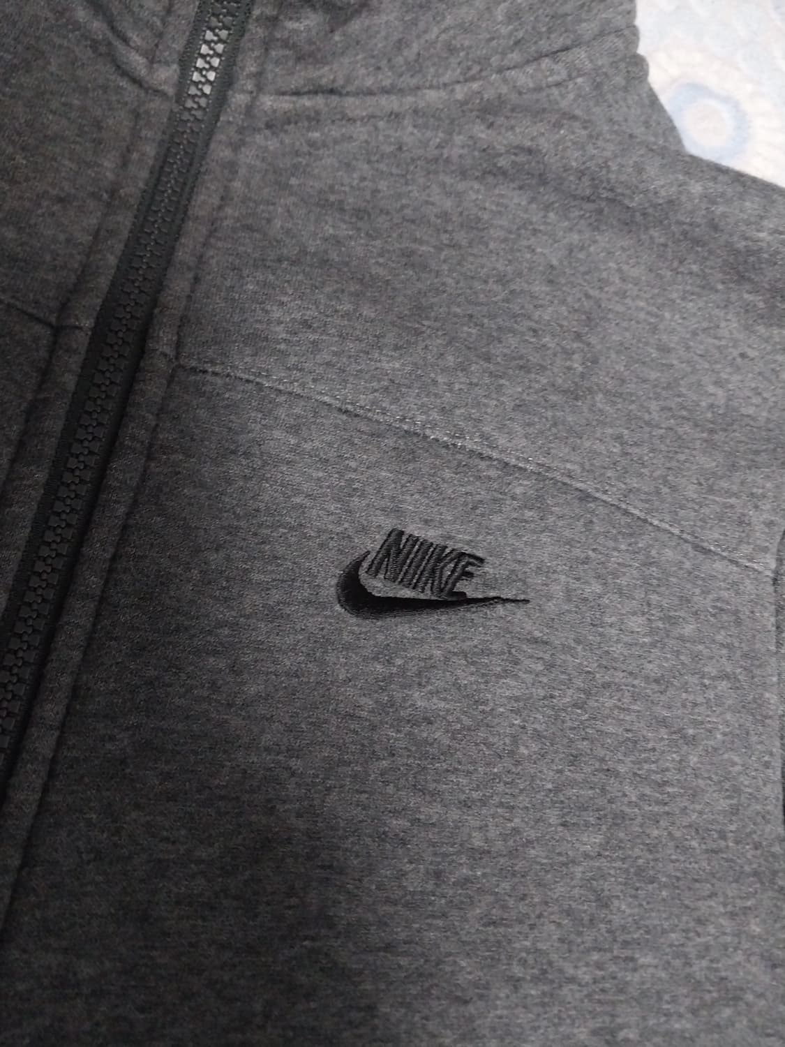 나이키 그레이 기모 트레이닝 후드 집업 m 진그레이 상품이미지3