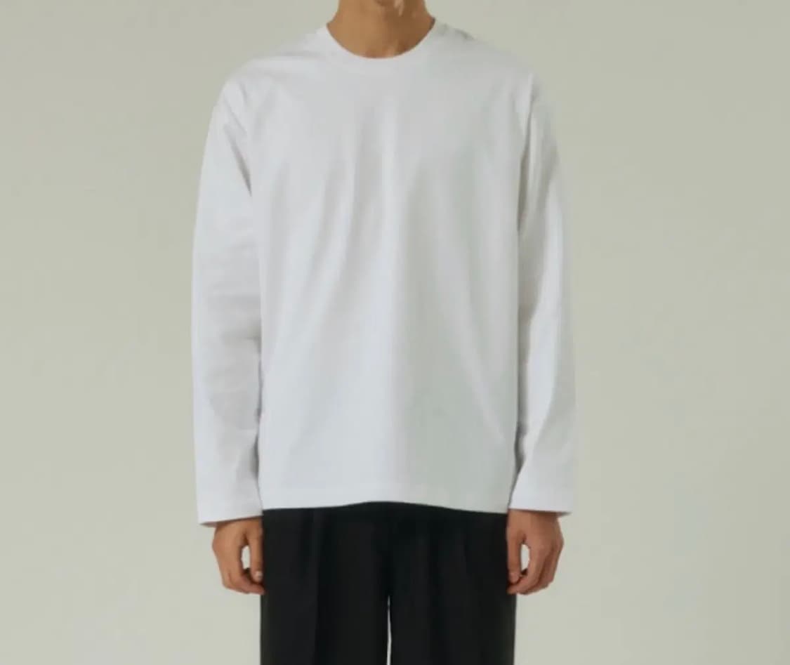 리우아 / 프리미엄 cp10 뉴세미오버핏 긴팔티 / L 상품이미지1