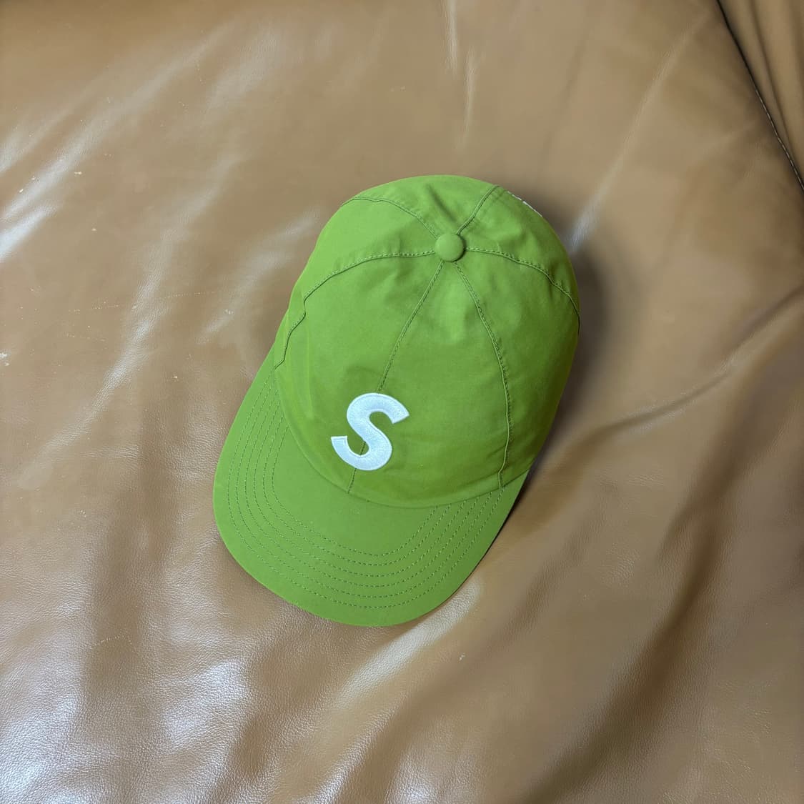 슈프림 S로고 6패널 볼캡 모자 고어텍스 올리브 그린 상품이미지6