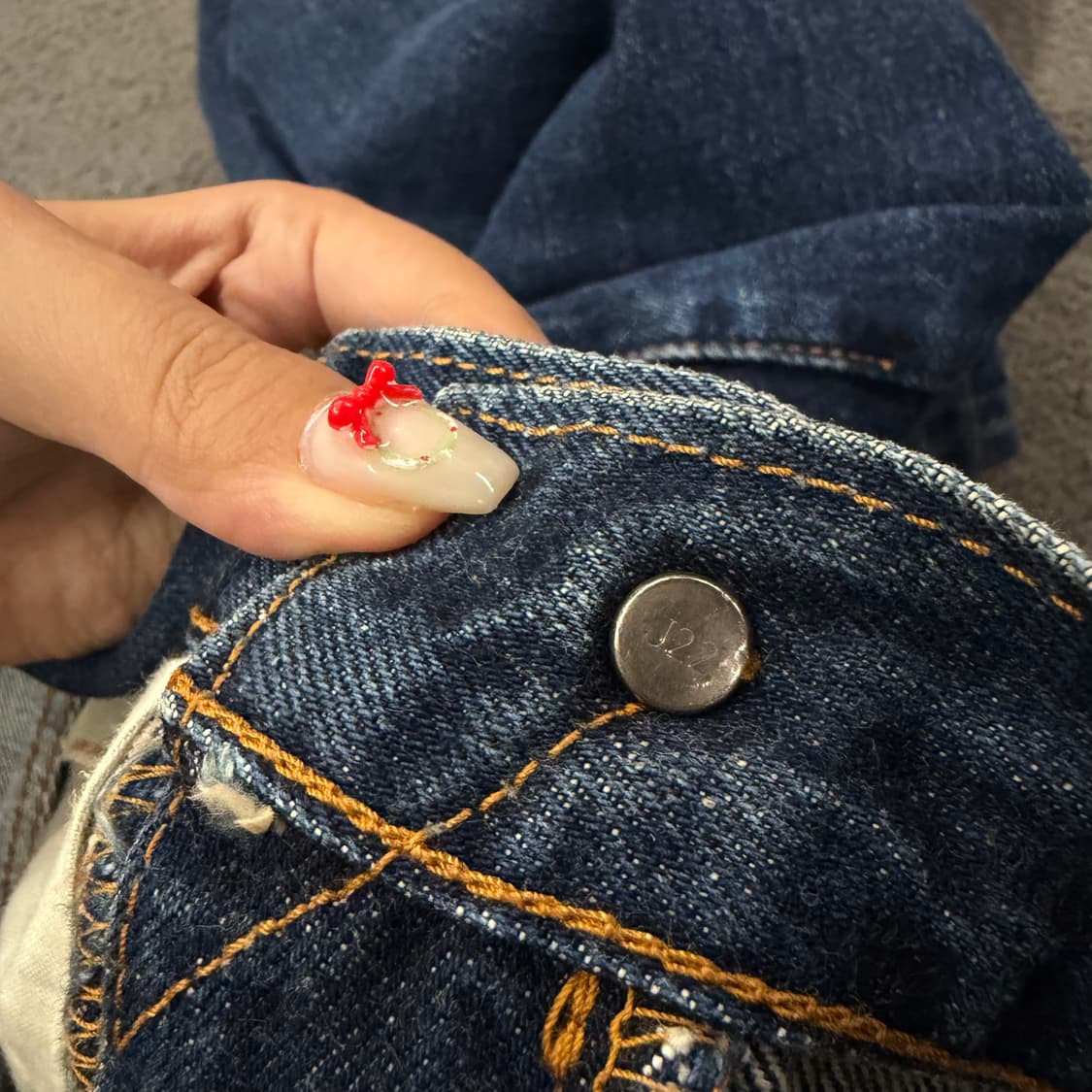 [정품/30X36] 리바이스502XX레드라인셀비지커스텀페인팅팬츠 상품이미지6