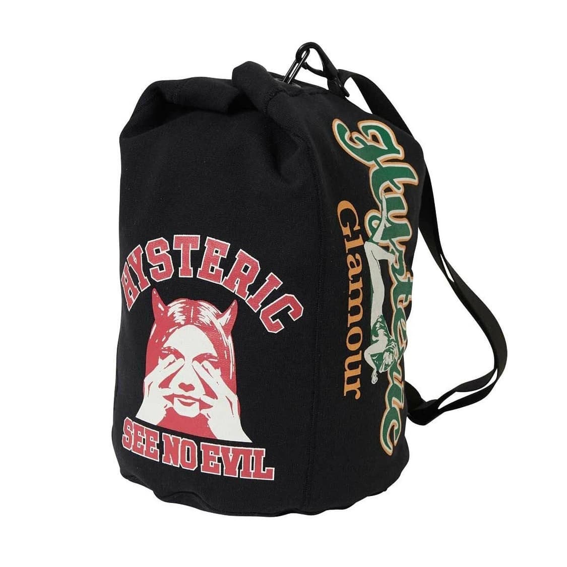 히스테릭 글래머 25fw 컬리지 콜라주 숄더백/블랙 상품이미지1