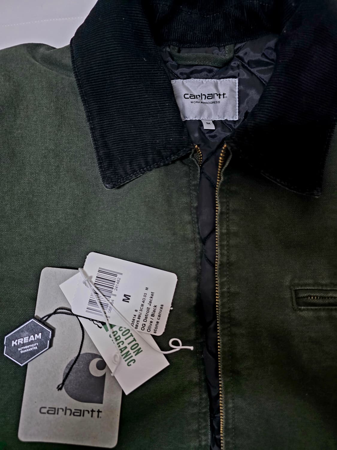 칼하트 WIP og 디트로이트 자켓 올리브 M 상품이미지4