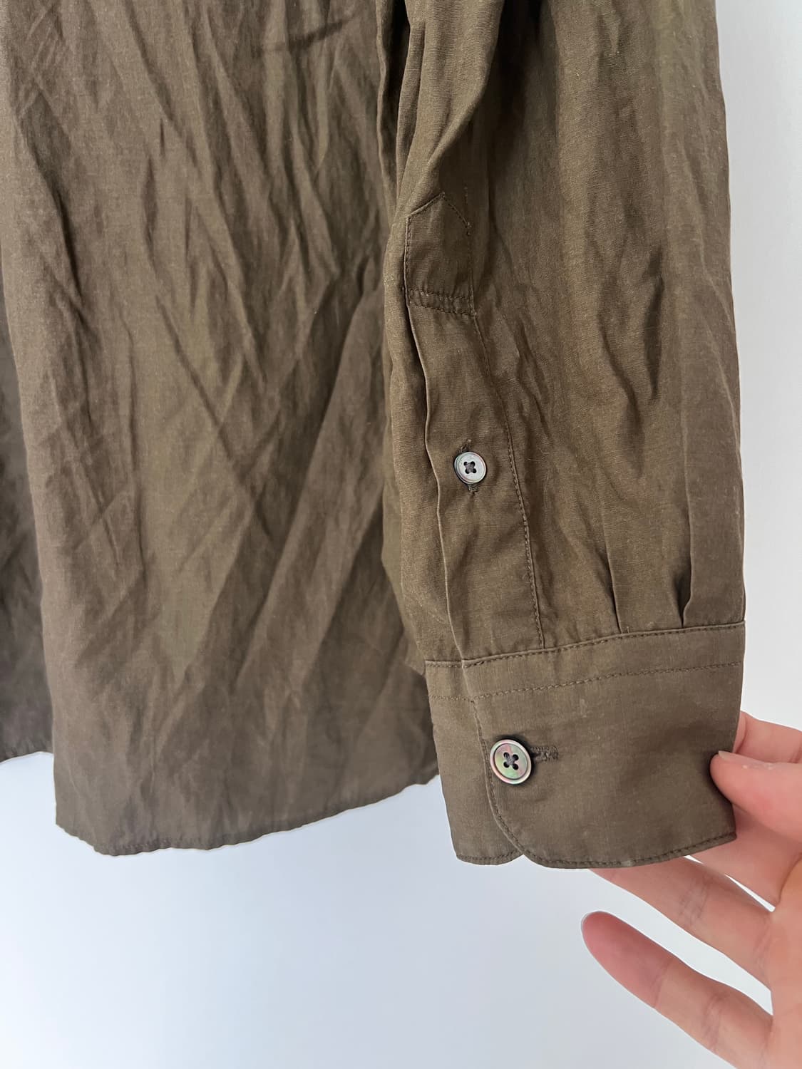 twobuildershouse brown lyocell shirts 상품이미지4