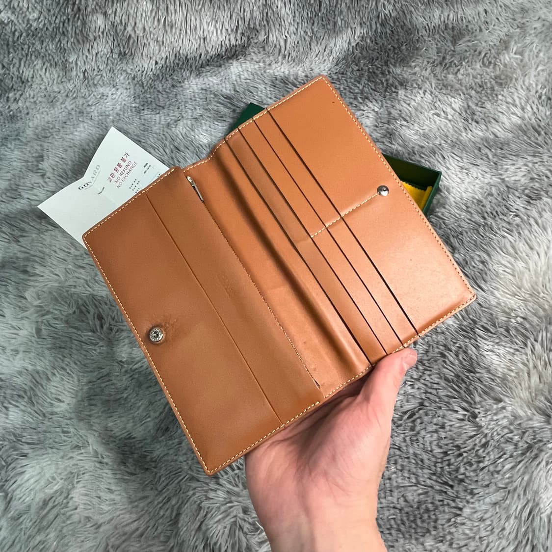 고야드 리슐리우 장지갑 블랙탄 풀박스  상품이미지5