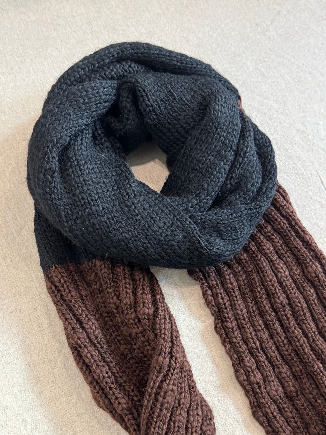 요지야마모토 00s 롱 니트 머플러 상품이미지3