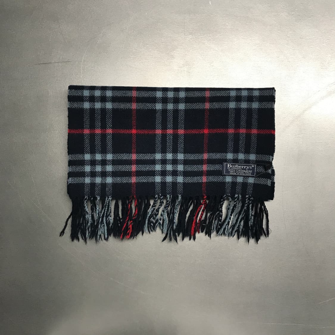 버버리 정품 캐시미어 머플러 네이비 상품이미지2