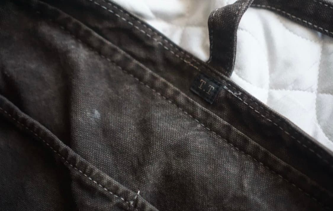 타이가 타카하시 LOT.004 뉴스보이백 머드다잉 브라운 상품이미지7