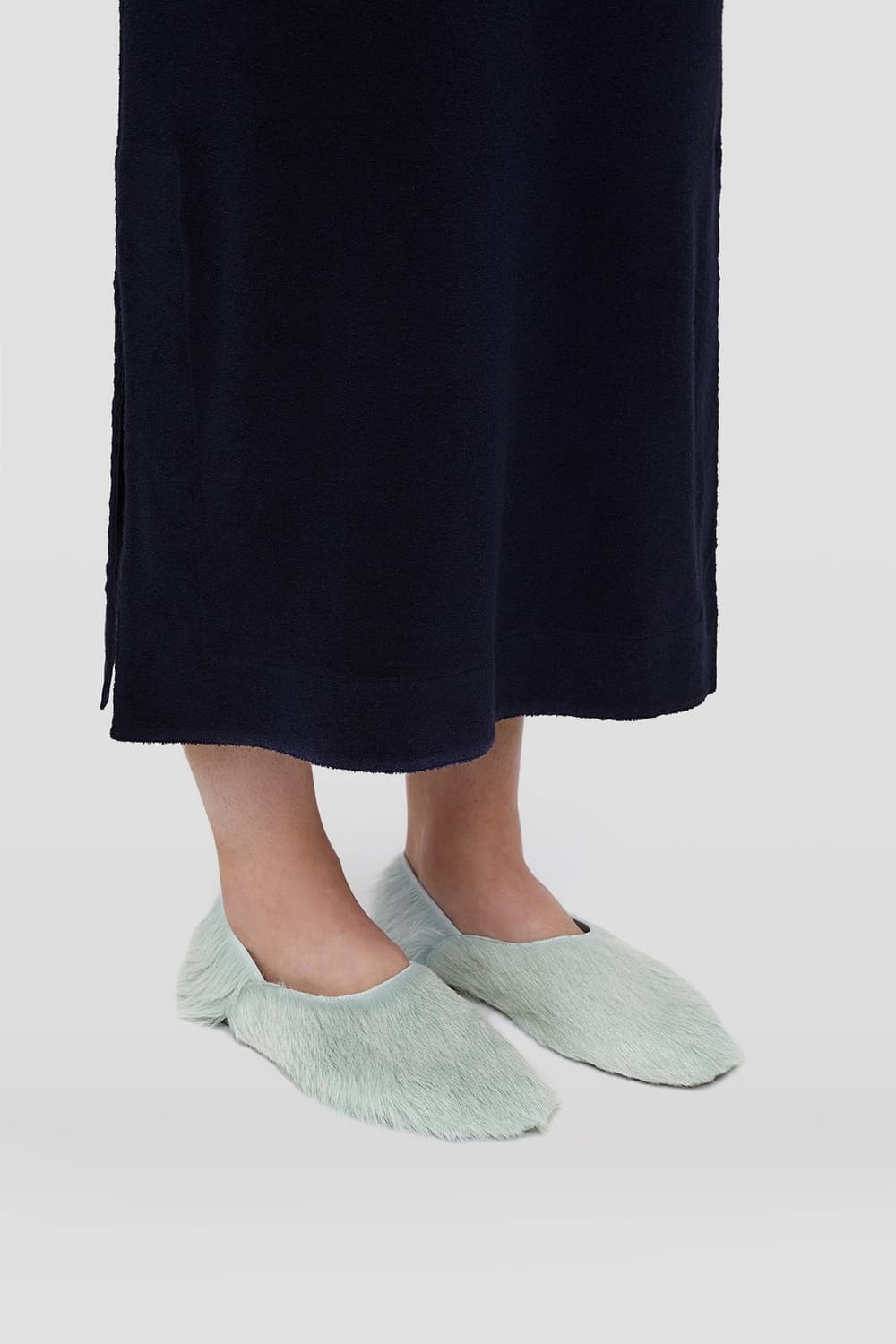 Jil sander 질샌더 카프 헤어 플랫 슬리퍼 상품이미지7