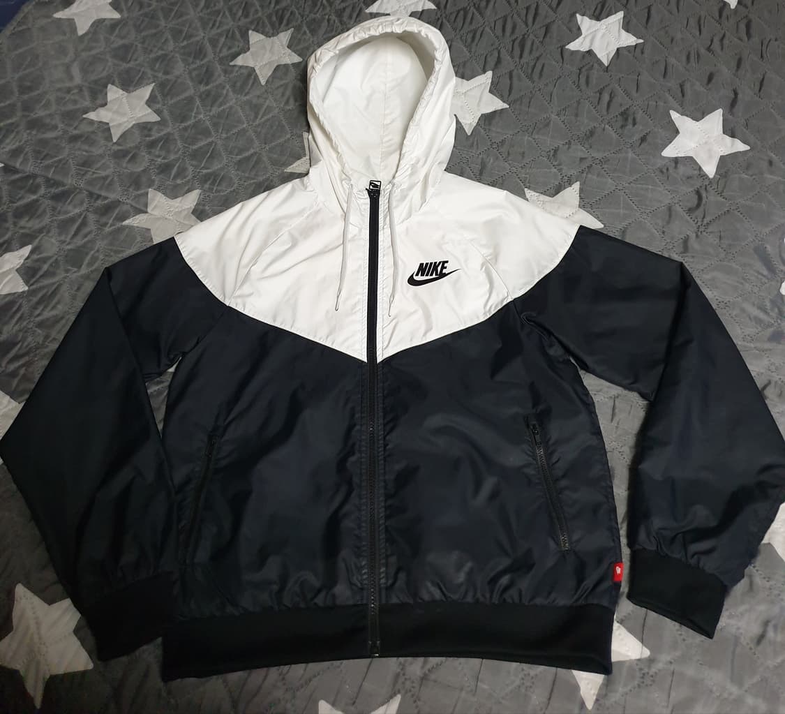 나이키 윈드러너 우븐 후드 바람막이 자켓 횐검 (S) 상품이미지1