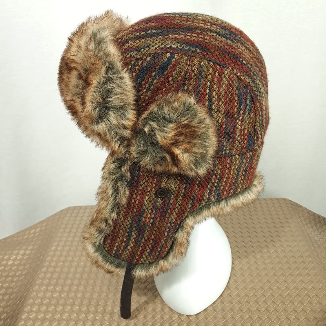 VISON 에스닉 자카드 패턴 이어플랩 트래퍼 햇 P2022 상품이미지4