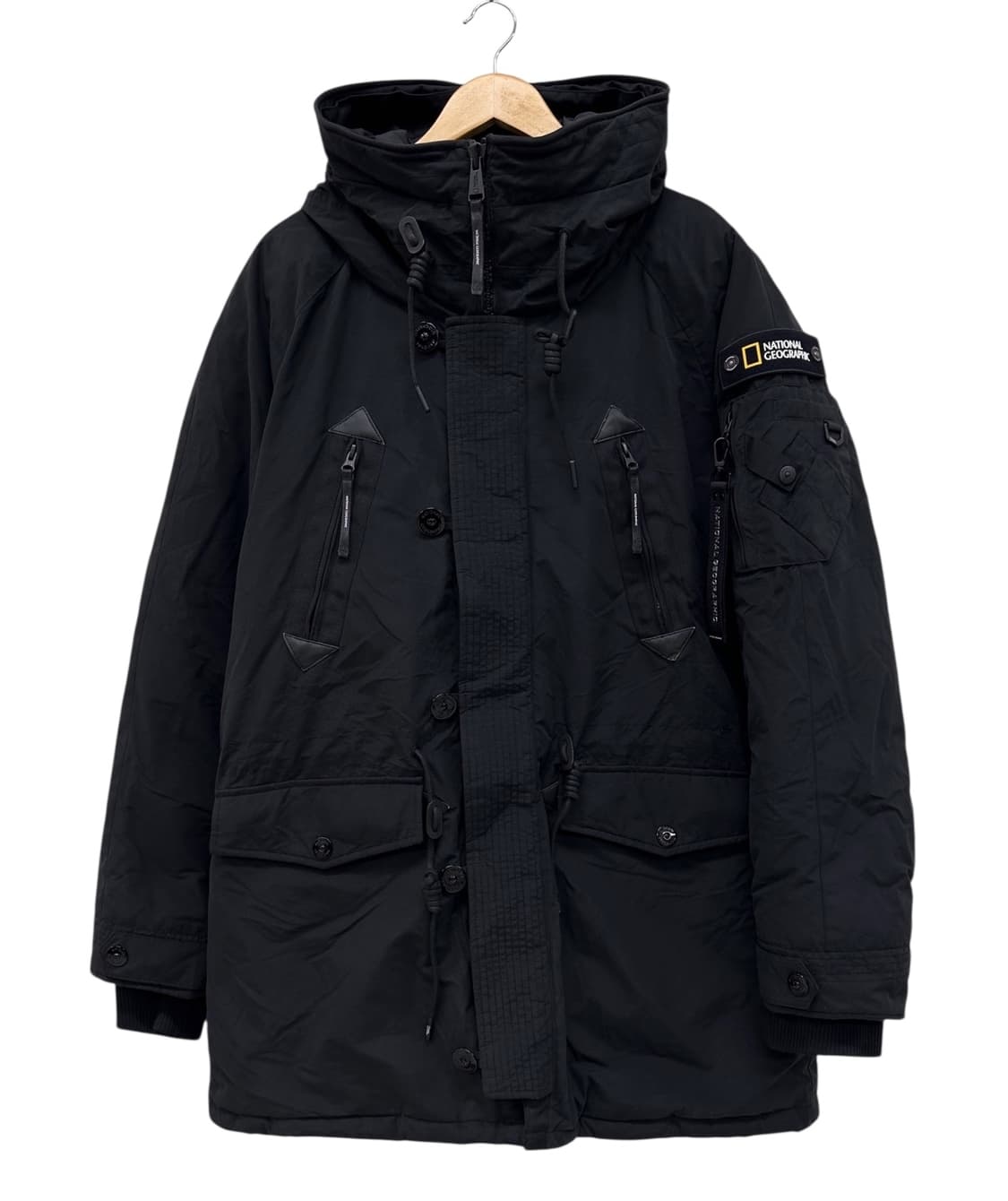 내셔널지오그래픽 구스다운 유틸리티 패딩 블랙 (2XL) 상품이미지1