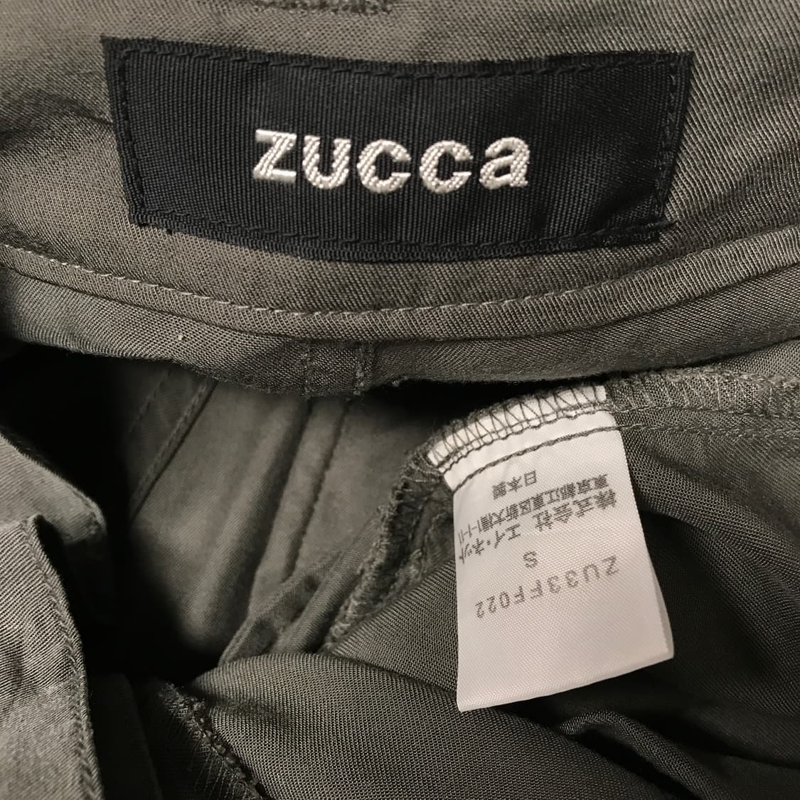 ZUCCA 주카 배기 팬츠 카키 S 상품이미지5