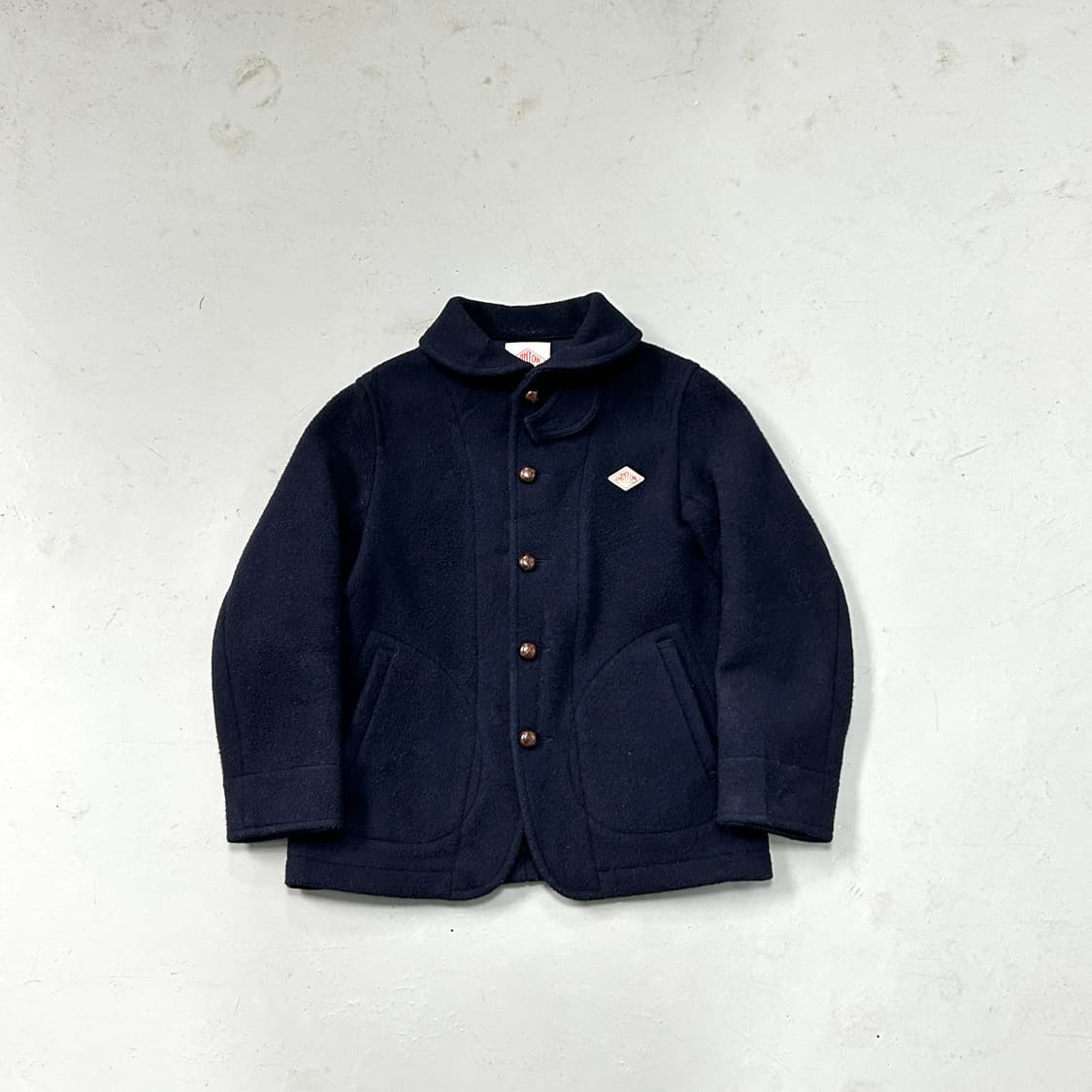 단톤 로고 울 하프코트  상품이미지2