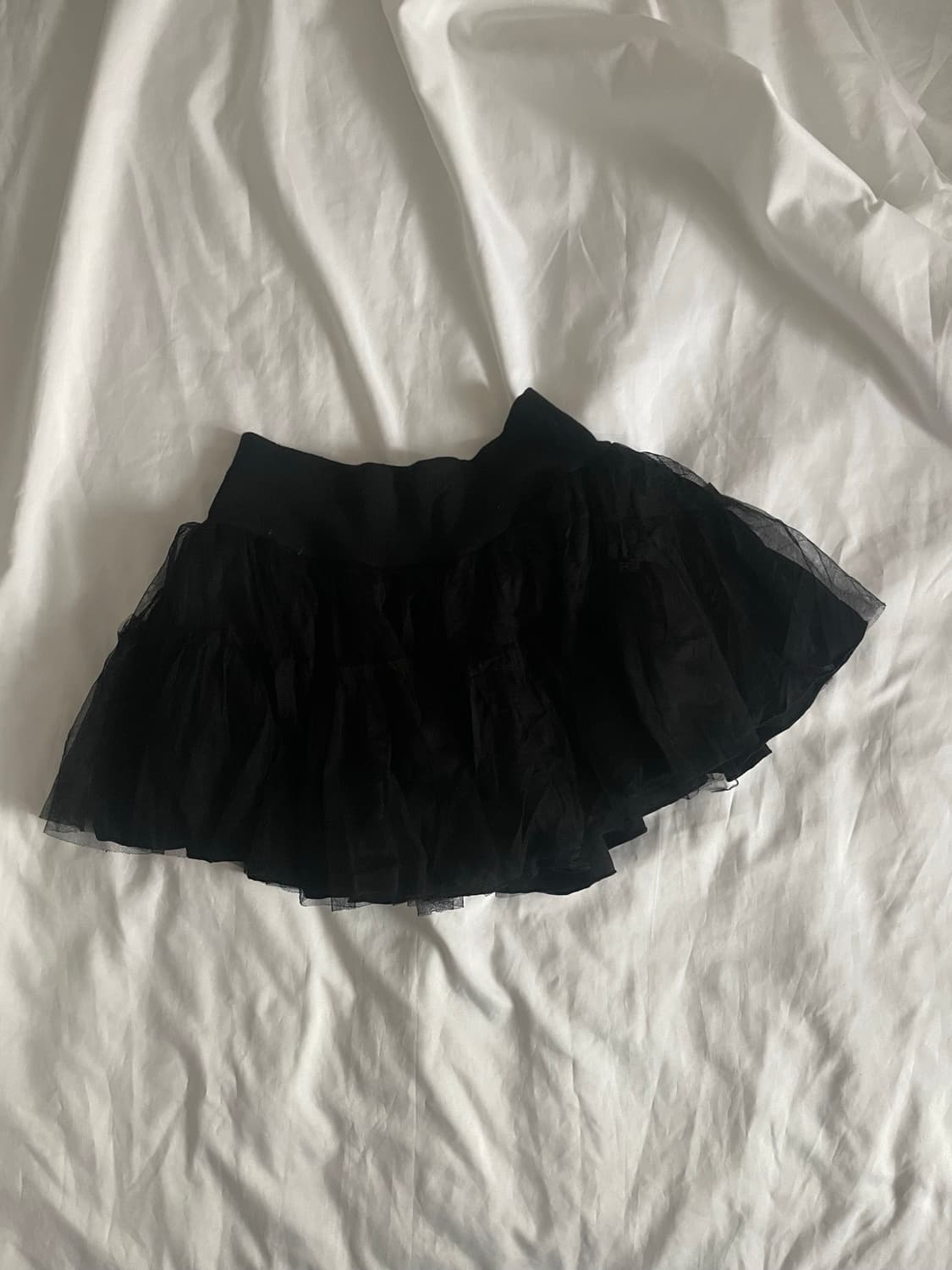 빈티지 레이스 캉캉스커트 블랙 상품이미지3