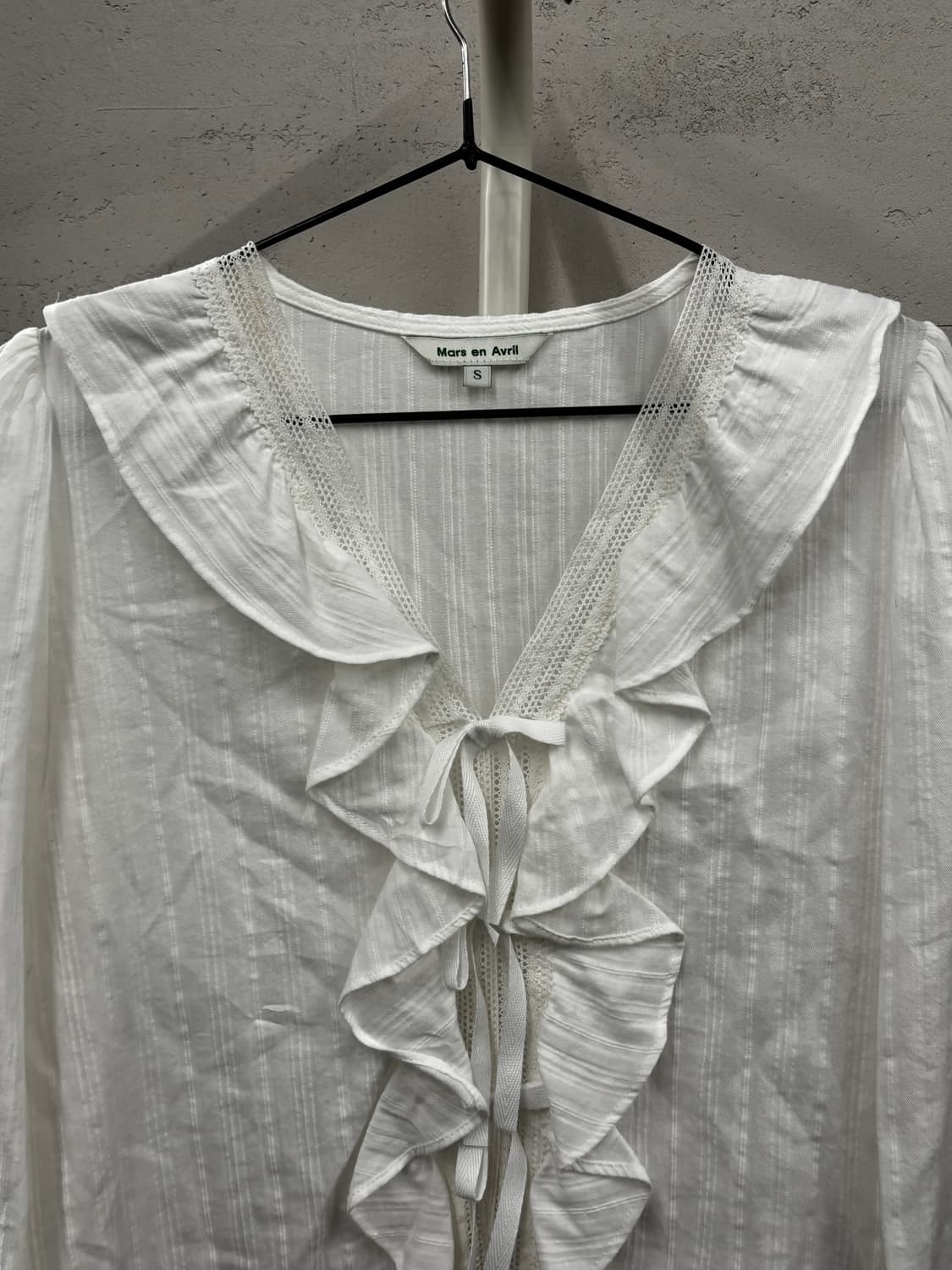 Mars en Avril 프릴 블라우스 S 상품이미지3