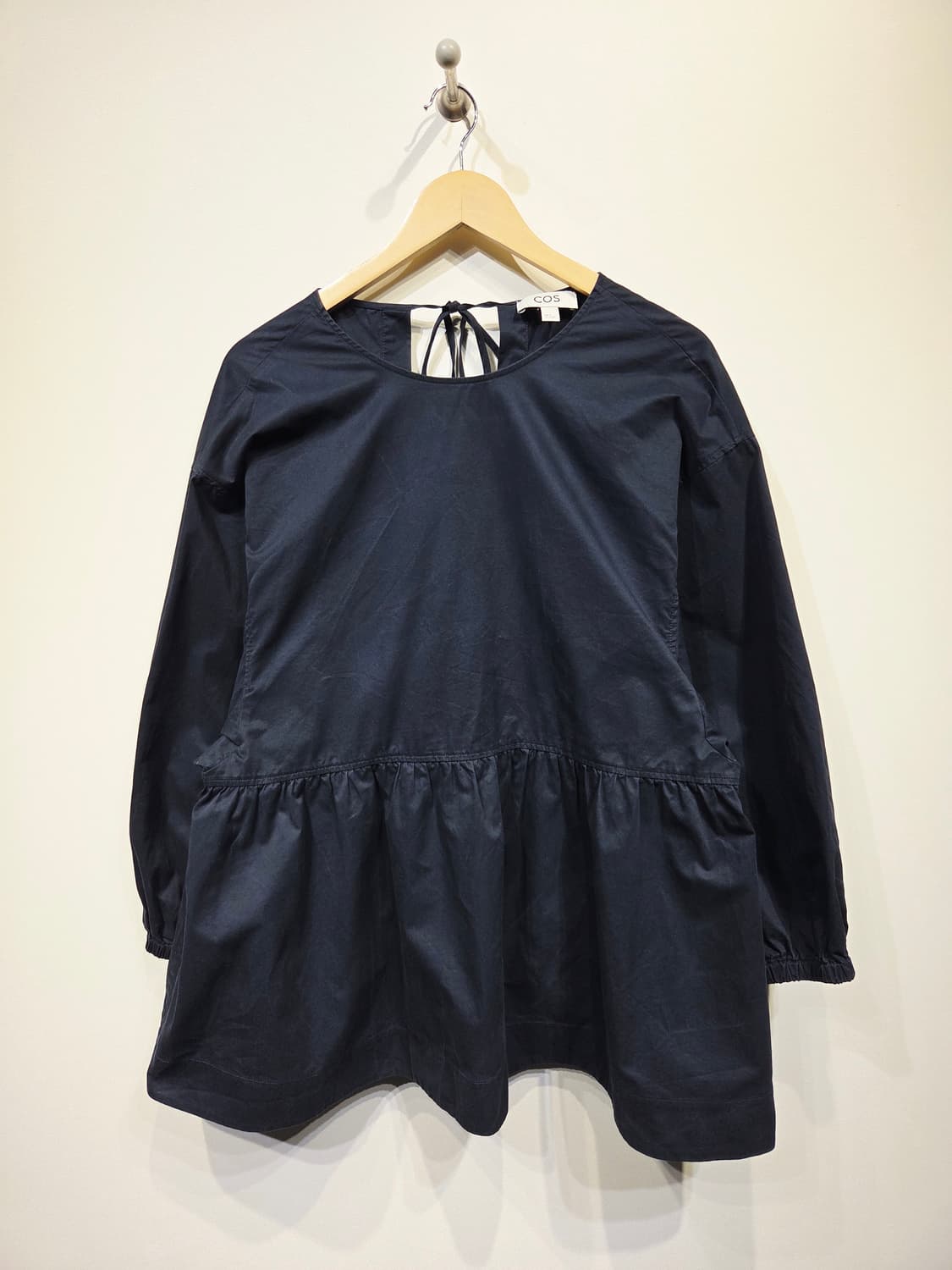 COS 코스 어드저스터블 튜닉 탑 네이비_42 상품이미지2