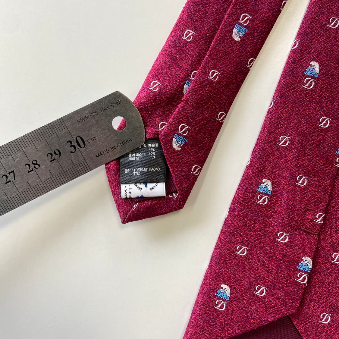 듀퐁 (Dupont) 명품 정품 스머프 넥타이 상품이미지6
