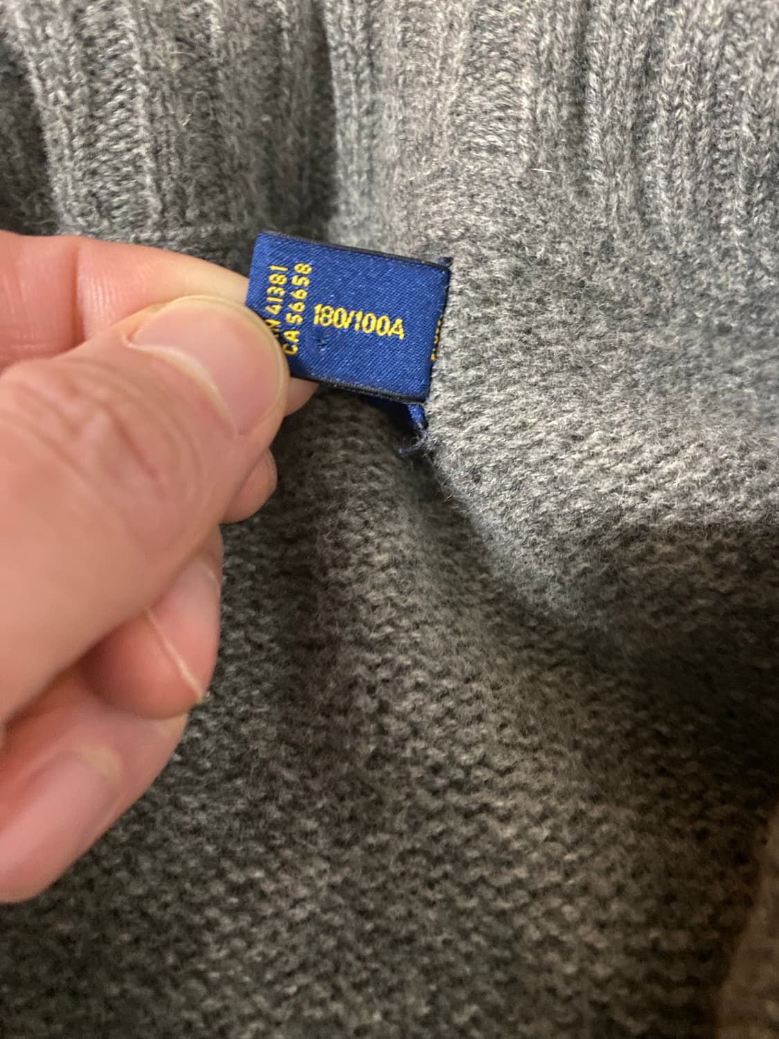 급처. 신형 폴로 빅포니 램스울 집업 상품이미지6