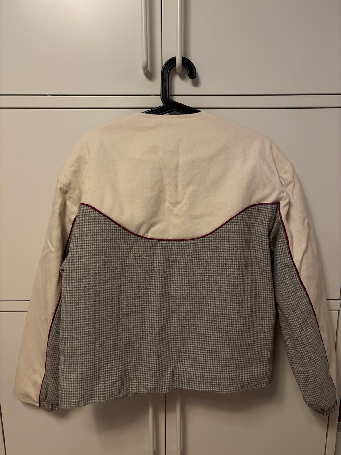 RSSC DENIM & CHECK ROUND NECK JACKET 상품이미지3