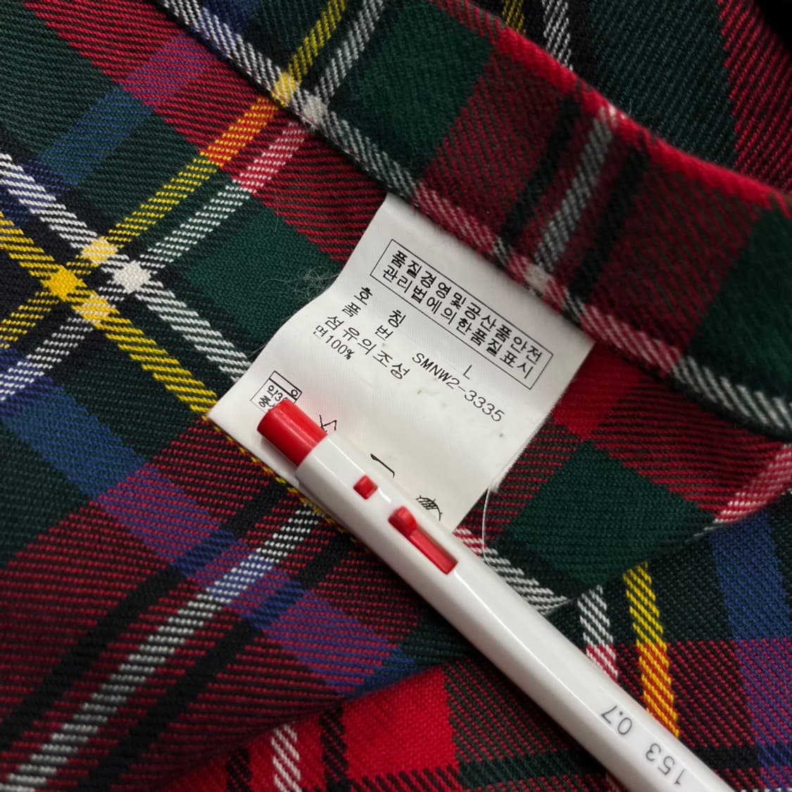 폴로 랄프로렌 블루포니 멀티배색 타탄체크 셔츠 L 상품이미지6