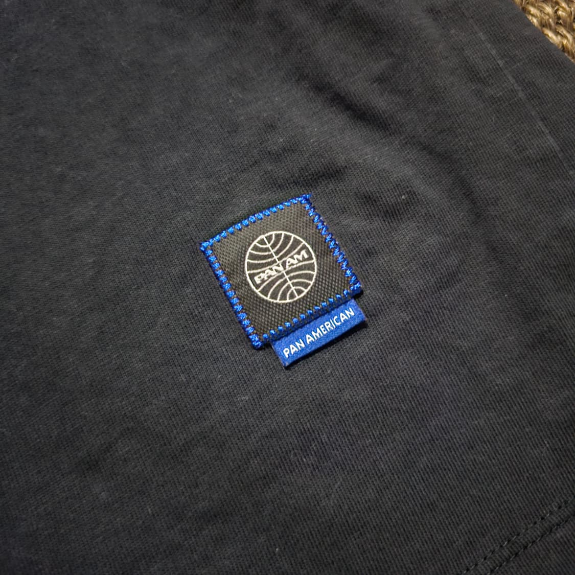 팬암 블랙 반팔 티셔츠 free(105) 상품이미지4