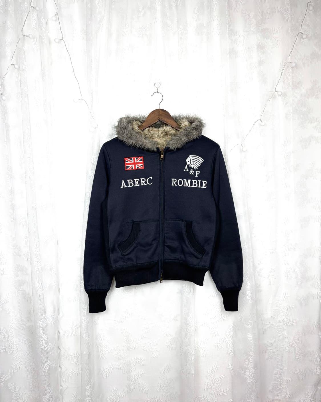 ABERCROMBIE & FITCH WolfJo Hooded ZipUp 상품이미지1